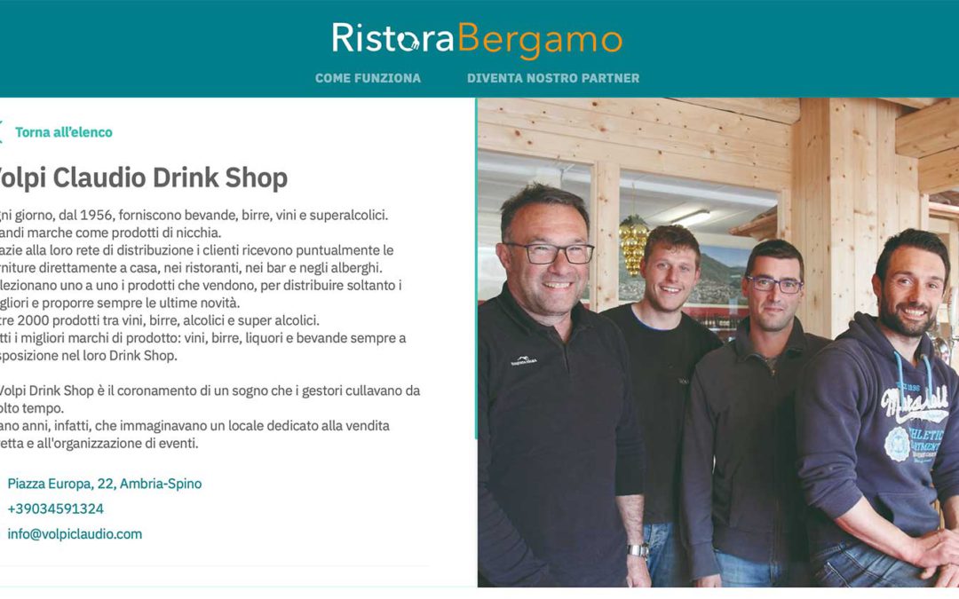 Da oggi puoi ordinare i nostri prodotti su RistoraBergamo