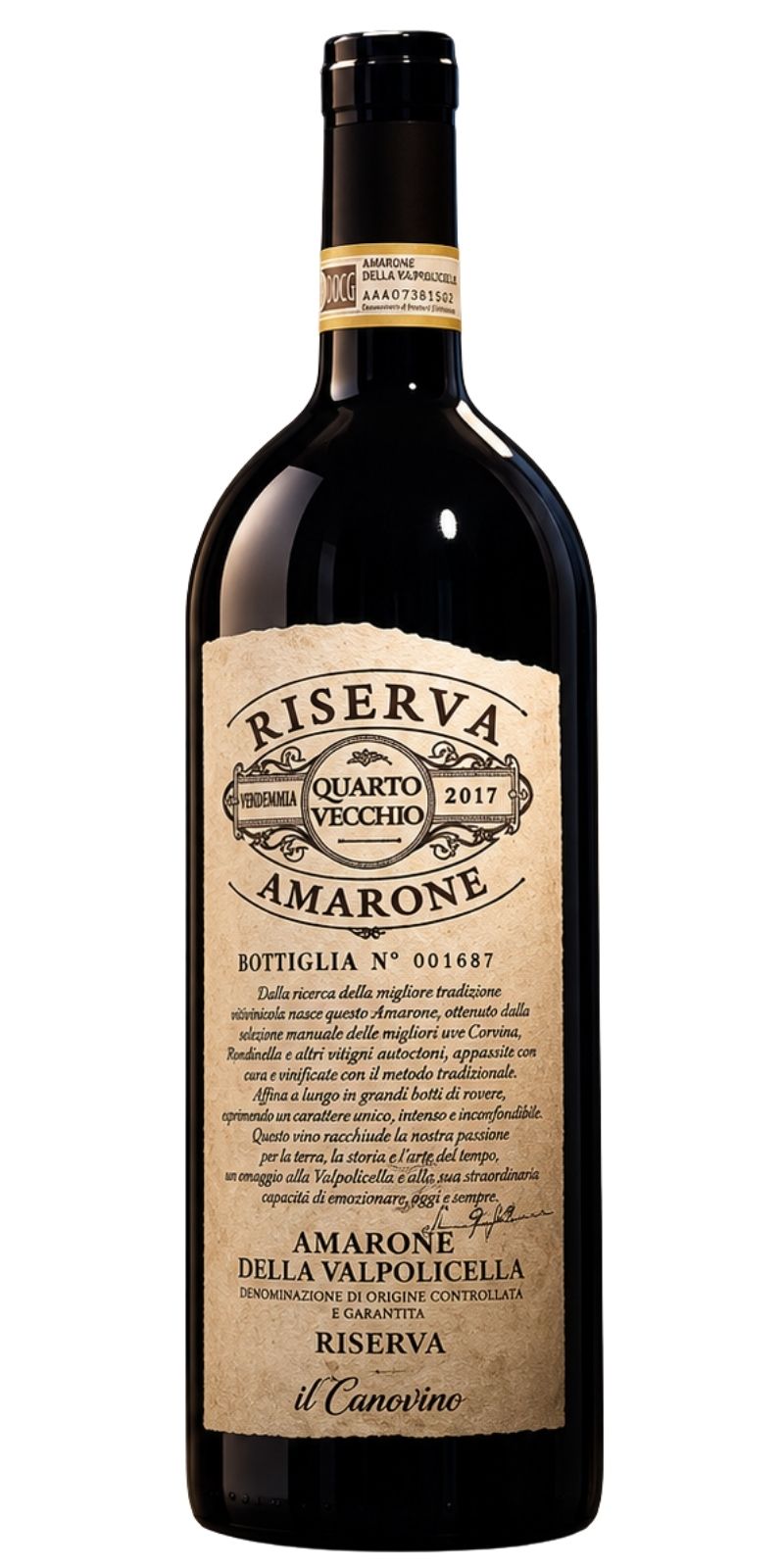 Amarone Della Valpolicella Riserva DOCG 2017 – Canovino – 3 L