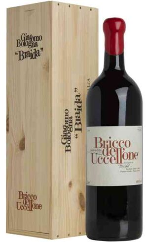 Bricco Dell'Uccellone Barbera  D’asti DOCG 2020 – Braida – 1,5 L – Cassa in Legno
